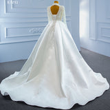 Jancember RSM67251 Beaded Wedding Dressmermaid Detachable Bridal Gown