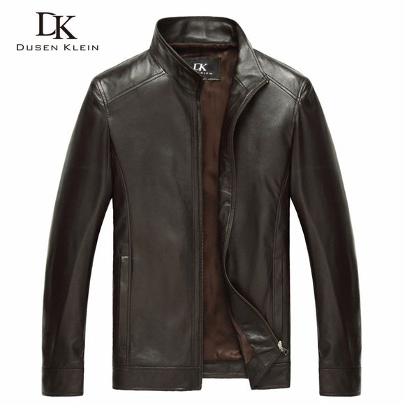 Luxury Man Genuine Sheepskin Leather Jacket Brand