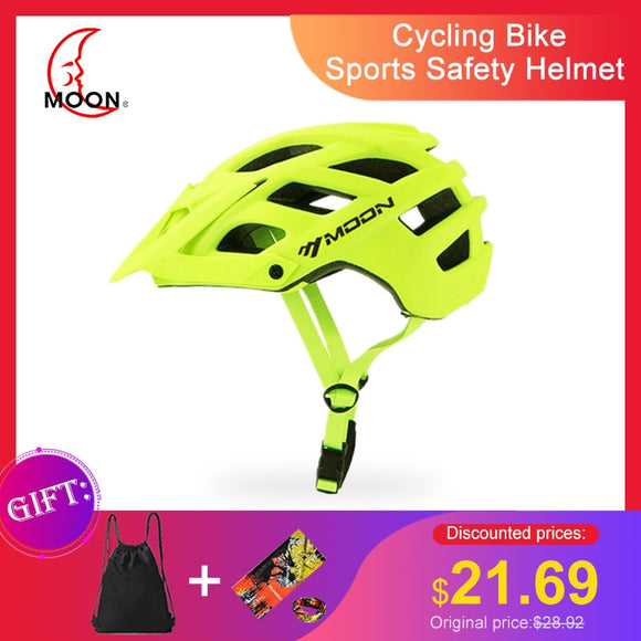 MOON Casco mbt Cycling Bike Sports Safety Helmet OFF-ROAD Mountain Bicycle Helmet Outdoors Riding Helmet casco bicicleta hombre