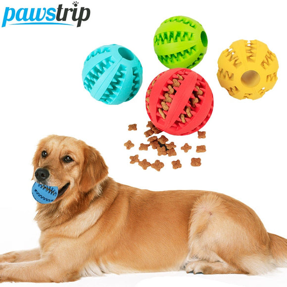 1pc Sof Pet Dog Toys Ball Interactive Elasticity Ball Dog Chew Toy Tooth Clean Rubber Ball Toys For Dogs Treats Food Dispenser