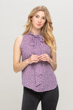 Polka Dot Top with Neck Tie