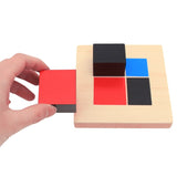 1 Set Kid Montessori Early Learning Algebra Mathematics Binomial Cube Set Wooden Toy