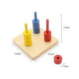 Montessori Toddler's Wooden Sensorial Box Board Puzzle
