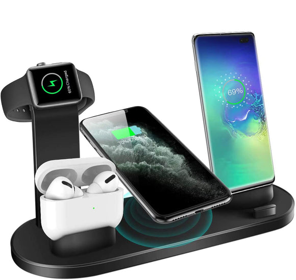Wireless Charger 3 in 1 Qi Certified Fast Charging Station for iWatch for AirPods Pro Wireless Charging Stand for Iphone
