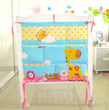 Cartoon Rooms Nursery Hanging Storage Bag Baby Cot Bed Crib Organizer  60*52cm Toy Diaper Pocket for Newborn Crib Bedding Set