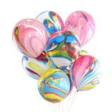 10pcs Colorful Painting Line Party Balloon