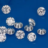 Loose Gemstone 3.5mm Lab Grown Moissanite Diamonds White Round Heat Moissanite