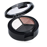 Cosmetic Makeup Neutral 3 Warm Color Eye Shadow with Mirror Brush