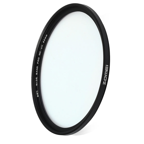 Zomei 62mm Slim Multi-coated Ultra-violet Filter Lens with Multi-resistant Coating