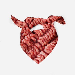Minced Meat Silk Scarf Butcher Bandana Scarf Silk