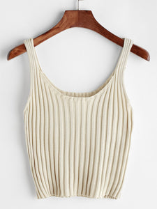 Ribbed Knitted Cami Top