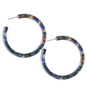 2021 ZA Jewelry Acrylic Resin Oval Earring for Women Geometry Big Circle Tortoiseshell Stud Earrings Acetate Brincos Wholesale