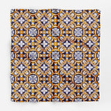 Moroccan Tile Silk Scarf Azulejos Bandana Scarf