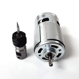 775 DC Motor With ER11 Extension Rod Carving Knife 12-36v 4000-12000 RPM Engraving Machine Ball Bearing Spindle Motor for CNC