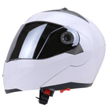 Full Face Motorcycle Helmet Dual Visor Street Bike with Silvering Visor