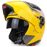 Full Face Motorcycle Helmet Dual Visor Street Bike with Transparent Shield