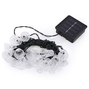 20 LEDs Bell Shaped Solar Powered String Light Outdoor Garden Festival Party Decoration Lamp