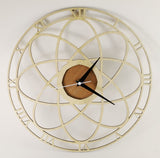 Wooden Wall Clock ,  Decorative Clock "ΑΤΟΜ"