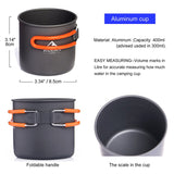 Widesea Portable Outdoor Cookware Set for Camping