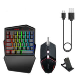 Gaming Keyboard Throne One Mouse Set (Black)