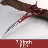 Fenice Professional Symmetrical Handle 6.5 Inch Curved Animal Grooming Scissors
