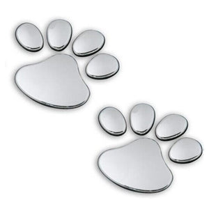 2pcs/ Lot Stylish Silver Funny Bear Paw Pet Animal