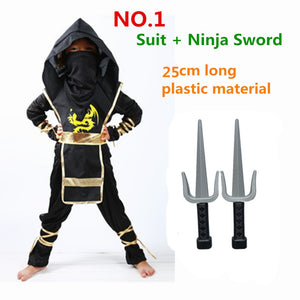 Children's Day Kids Dragon Ninja Cosplay Costumes Birthday Carnival Party Boys Warrior Stealth Fancy Costume