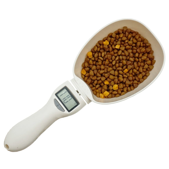 Pet Food Scale Electronic Measuring Tool for Dog Cat Feeding Bowl Measuring Spoon Kitchen Scale Digital Display 250ml