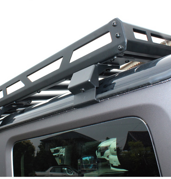 Black Roof Luggage for JB64W JB74W Without the Light Installation Holes 2018-Up Car Parts Roof Rack for Suzuki Jimmy Accessories