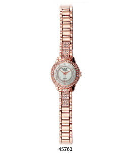 M Milano Expressions Rose Gold Metal Band Watch