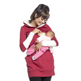 Breastfeeding Maternity Womens Clothing Sweater Cotton Nursing Tops for Pregnancy Women Hooded Maternity Clothing B0066