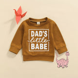 FOCUSNORM Autumn Infant Baby Boys Girls Sweatshirt Tops 0-3y Letter Printed Long Sleeve Pullover Causal Tops 2 Color