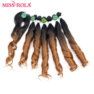 Miss Rola Ombre Wavy Hair Bundles Synthetic Hair Extensions