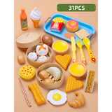 44 Pieces Children Mini Kitchen Toy Cookware Pot Pan Kids Pretend Cook Play Toy Simulation Kitchen Utensils Toys Children Gift