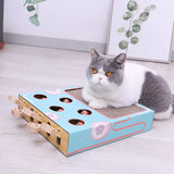 Hot Selling Dropshipping Pet Cat Funny Toy Cat Wood Toy Scratcher Board Cat Mouse Toy