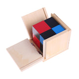 1 Set Kid Montessori Early Learning Algebra Mathematics Binomial Cube Set Wooden Toy
