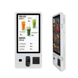 32 Inch Food Ordering Interactive Self Service Bill Payment Kiosk Cash Acceptor Ticket Vending Machine