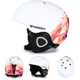 MOON Skiing Snowboard Helmet Cover Autumn Winter Adult Men Skateboard Equipment Sports Safety Ski Helmets With Goggles 2 Gifts