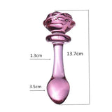 Pink Hippocampus Glass Dildo Realistic Sex Adults Toys