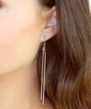 Bar and Chain Threader Earrings