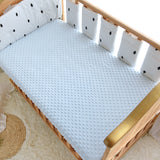 Minky Dot Baby Fitted Crib Sheet for Newbrons Winter Fannel Solid Bed Sheet  Soft Crib Bed Sheet for Children Mattress Cover