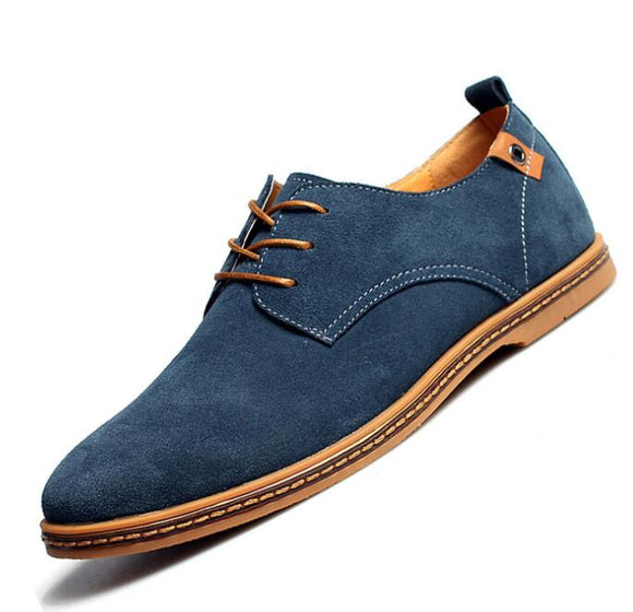 Custom Large Size Suede Upper Fashion Man Leather Shoe