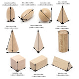 Montessori Wooden 3D Geometric Shapes for Children
