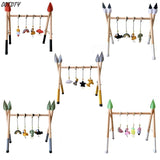 Baby Gym Play Nursery Sensory Ring-Pull Toy Wooden Frame