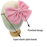 20 Pieces 4.5 Inch Nylon Super Stretchy Soft Bows Headbands, Newborn Infant Toddler Hairbands, and Baby Girl’s Hair Accessories