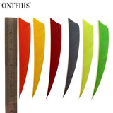 50 Pcs ONTFIHS 5"  Archery Fletches Shield Cut Fletchings Arrow Feathers 5Inch Feather Hunting Arrows Diy - shopwishi 
