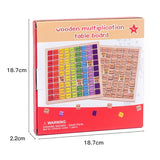 Montessori Educational Wooden Toys for Kids Children Baby Toys 99 Multiplication Table Math Arithmetic Teaching Aids