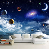 Custom Universe Starry Sky 3D Photo Wallpaper Living Room Bedroom TV Background Ceiling Decoration Wall Mural Papel De Parede