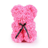 Valentines Day Gift  25cm Rose Teddy Bear From Flowers