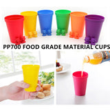 Montessori Rainbow Bears Matching Game Toys Counting With Stacking Cups Educational Toy for Kids